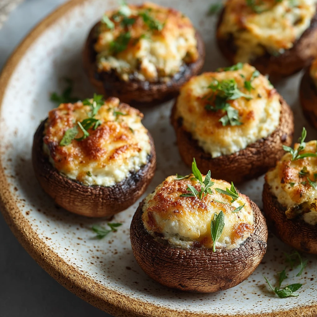20minute Baked Ricottastuffed Mushrooms Recipe