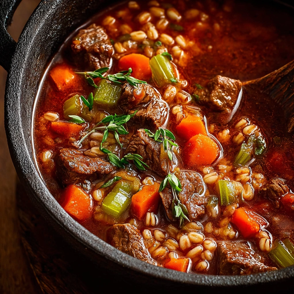 Quick Beef And Barley Soup Recipe Easy 30 Minute Beef Soup Hearty Beef Barley Soup Fast Full Flavor Beef Barley Soup Quick...
