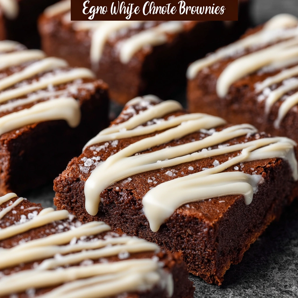 30-minute Eggnog Brownies Recipe Easy Eggnog Brownies With White Chocolate Homemade Eggnog Brownie Recipe Quick White Choc...