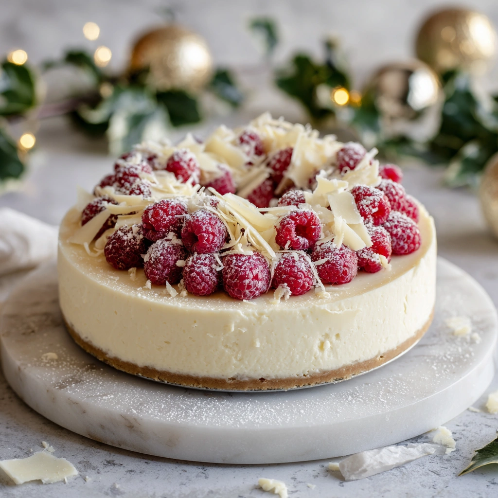 No-bake White Chocolate Raspberry Cheesecake Recipe Easy White Chocolate Raspberry Cheesecake No-bake How To Make A Cheese...