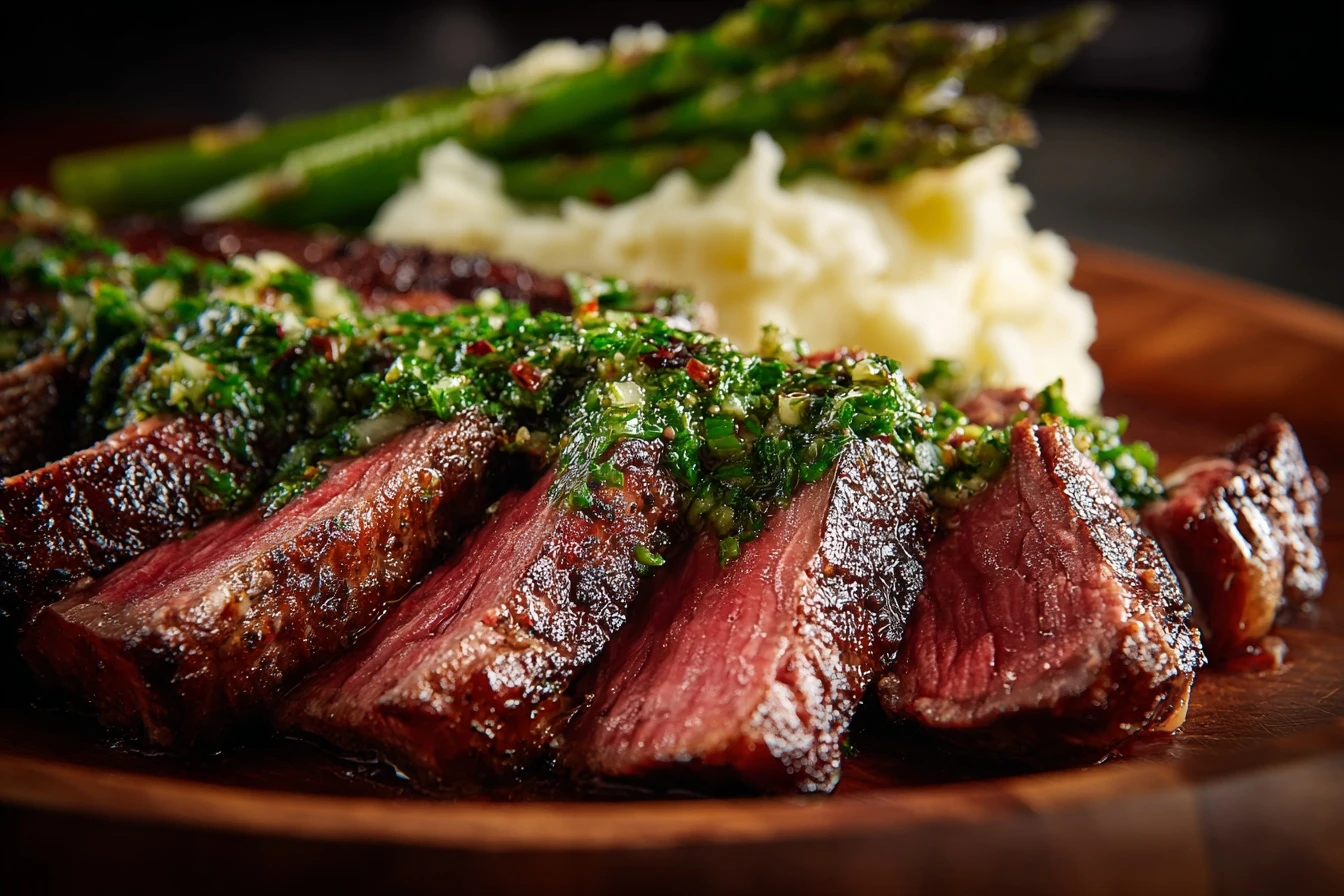 The BEST Chimichurri Steak & Mash