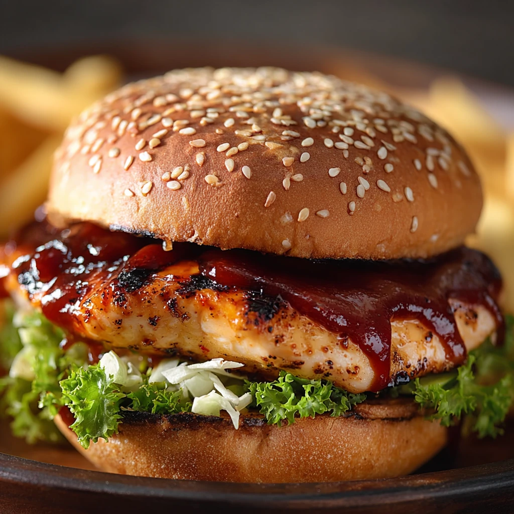 Best Grilled Chicken Burger BBQ Sauce Recipe Homemade BBQ Chicken Burger Tutorial Easy BBQ Sauce Chicken Burger Recipe How...