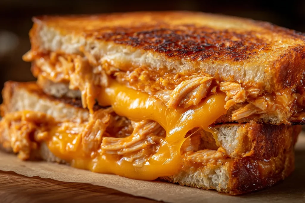 Buffalo Chicken Grilled Cheese Recipe Easy Buffalo Chicken Grilled Cheese Quick Buffalo Chicken Sandwich Low Carb Buffalo ...