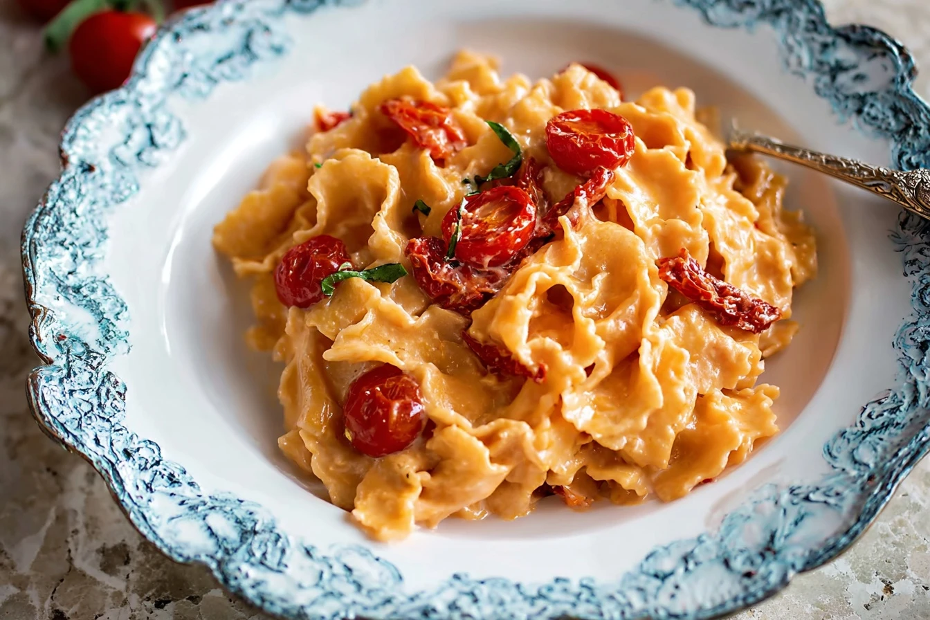 Creamy Sun-dried Tomato Pasta Recipe Best Stracchino Cheese Pasta Dishes How To Make Creamy Tomato Pasta Sun-dried Tomato ...