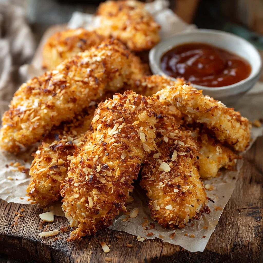 Crispy Coconut Chicken Tenders Recipe 20 Minute Coconut Chicken Best Crispy Coconut Chicken Recipe Easy Coconut Chicken Te...