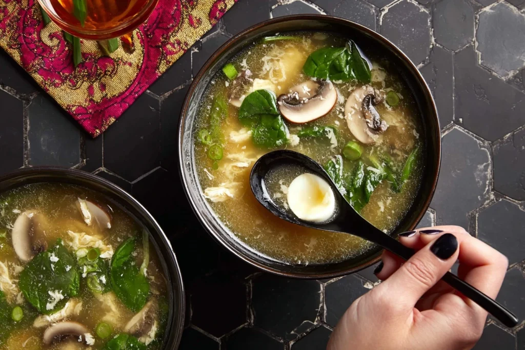Easy 10-minute Egg Drop Soup Recipe Homemade Egg Drop Soup Quick Best Quick Egg Drop Soup Homemade How To Make Egg Drop So...