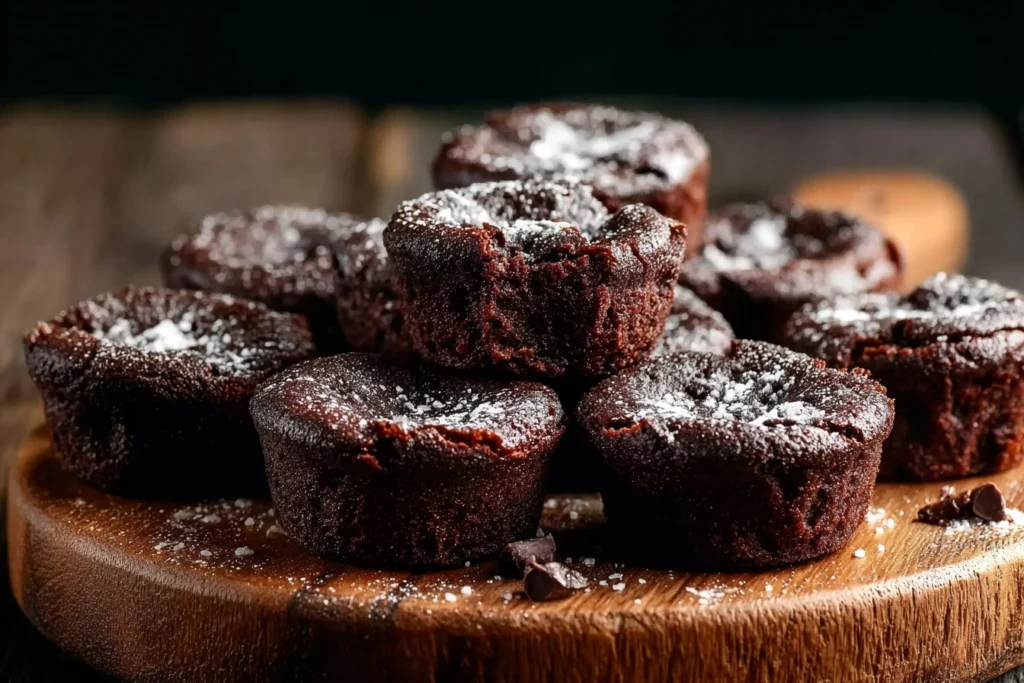 Easy 3-ingredient Brownie Bites Quick Three Ingredient Brownies Best 3-ingredient Chocolate Brownies Simple Homemade Brown...