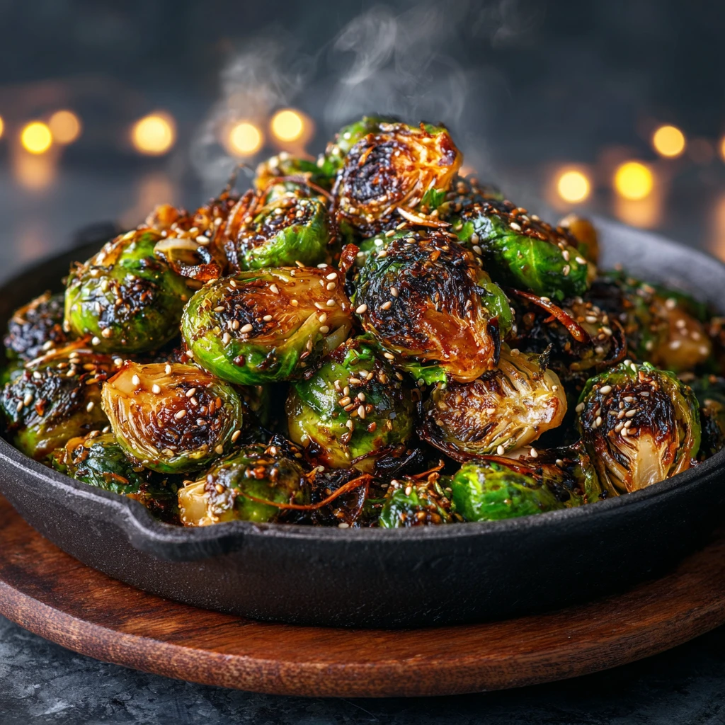 Easy Air Fryer Brussels Sprouts Recipe Sesame Ginger Brussels Sprouts Air Fryer Sticky Sesame Brussels Sprouts Recipe Best...