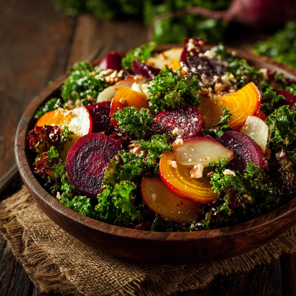 Easy Autumn Kale Salad Recipe Quick Kale Salad Under 15 Minutes Healthy Quick Kale Autumn Salad Best Kale Salad For Fall S...