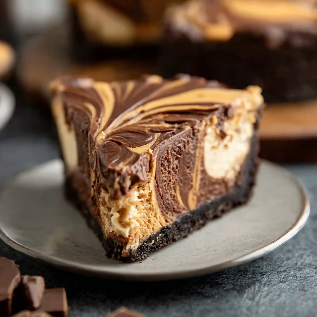 Easy Chocolate Peanut Butter Pie Recipe Quick Prep Chocolate Swirl Pie Decadent No-bake Peanut Butter Pie 10 Minute Chocol...