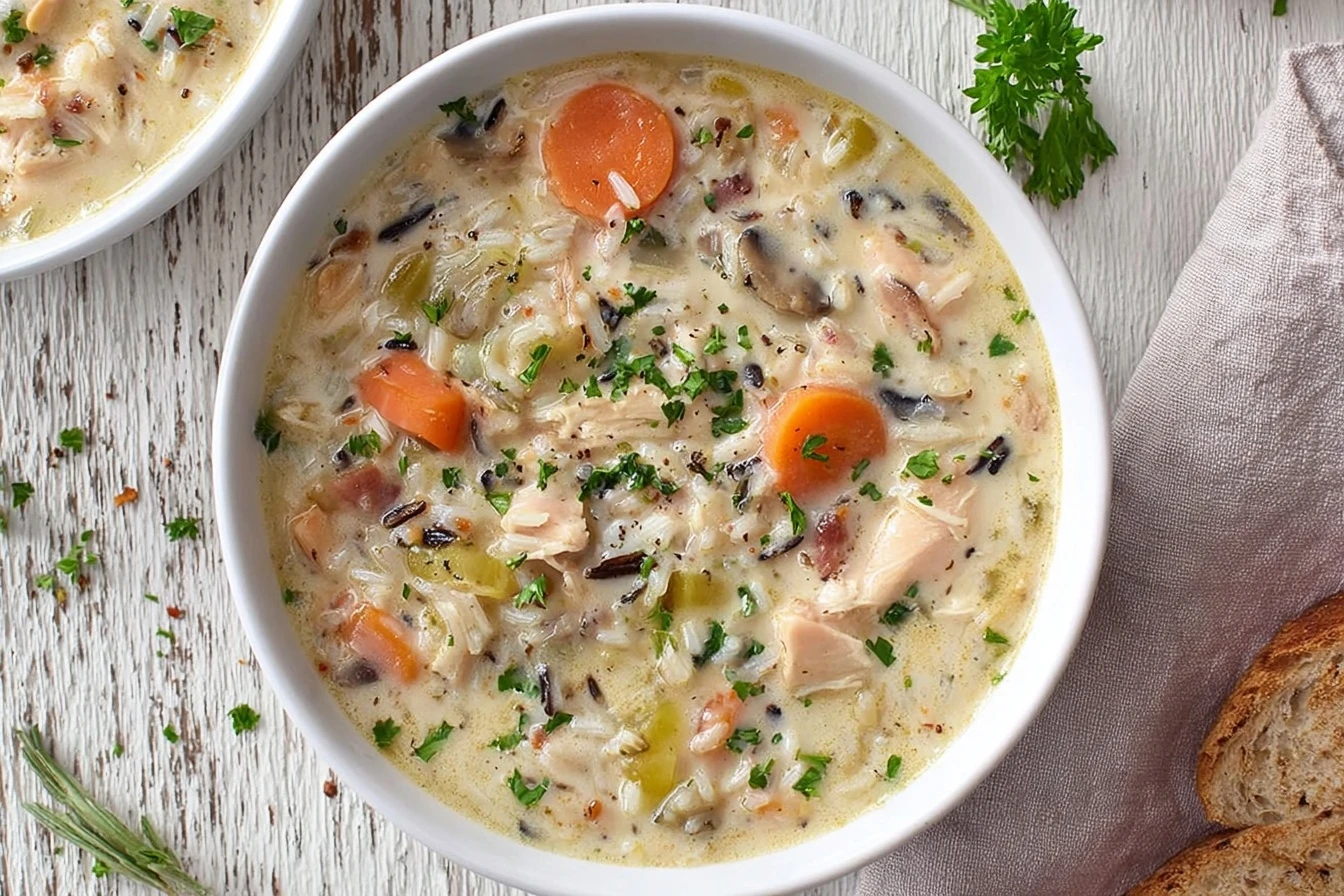 Easy Creamy Chicken Rice Soup Recipe 30 Minute Chicken And Rice Soup Quick Creamy Chicken Rice Soup Best Chicken Rice Soup...