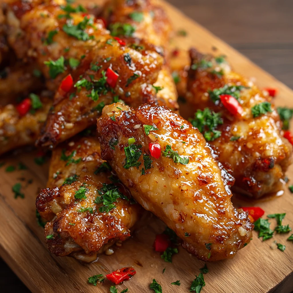 Easy Garlic Butter Chicken Wings Recipe Quick Garlic Chicken Wings For Dinner Best Garlic Butter Sauce For Wings How To Ma...