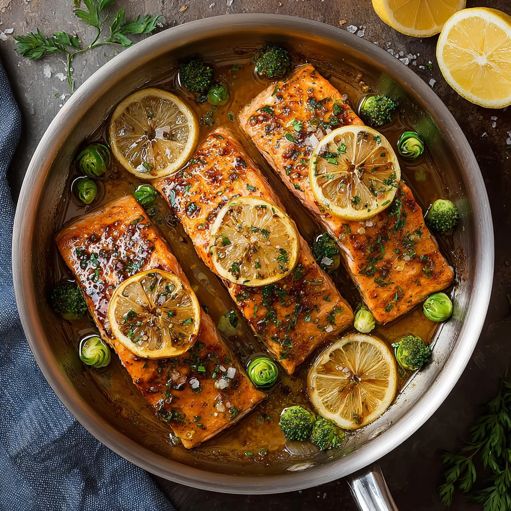 Easy Honey Garlic Salmon Recipe Quick One-pan Salmon Dinner 25 Minute Honey Butter Salmon Healthy Salmon Recipes Under 30 ...