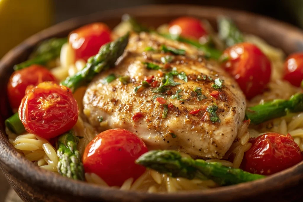 Easy Lemon Chicken Orzo Recipe How To Cook Lemon Chicken With Orzo Best Lemon Chicken Orzo With Tomatoes Lemon Chicken Orz...