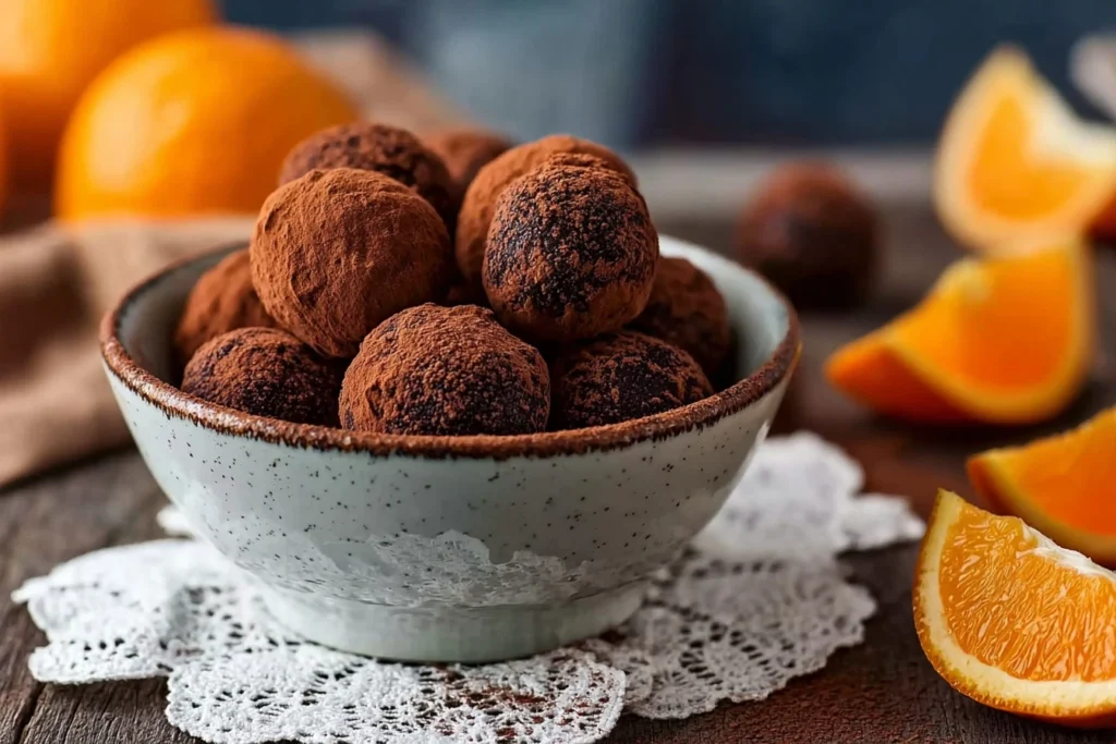 Easy Orange Chocolate Truffles Recipe Homemade Christmas Chocolate Truffles Quick Orange Truffle Recipes 10 Minute Chocola...
