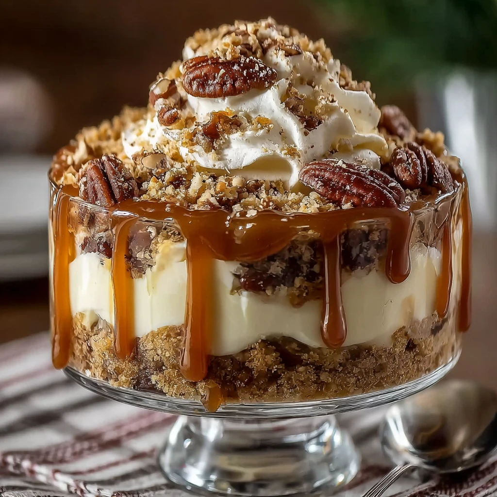 30-Min Quick Pecan Pie Cheesecake Trifle!