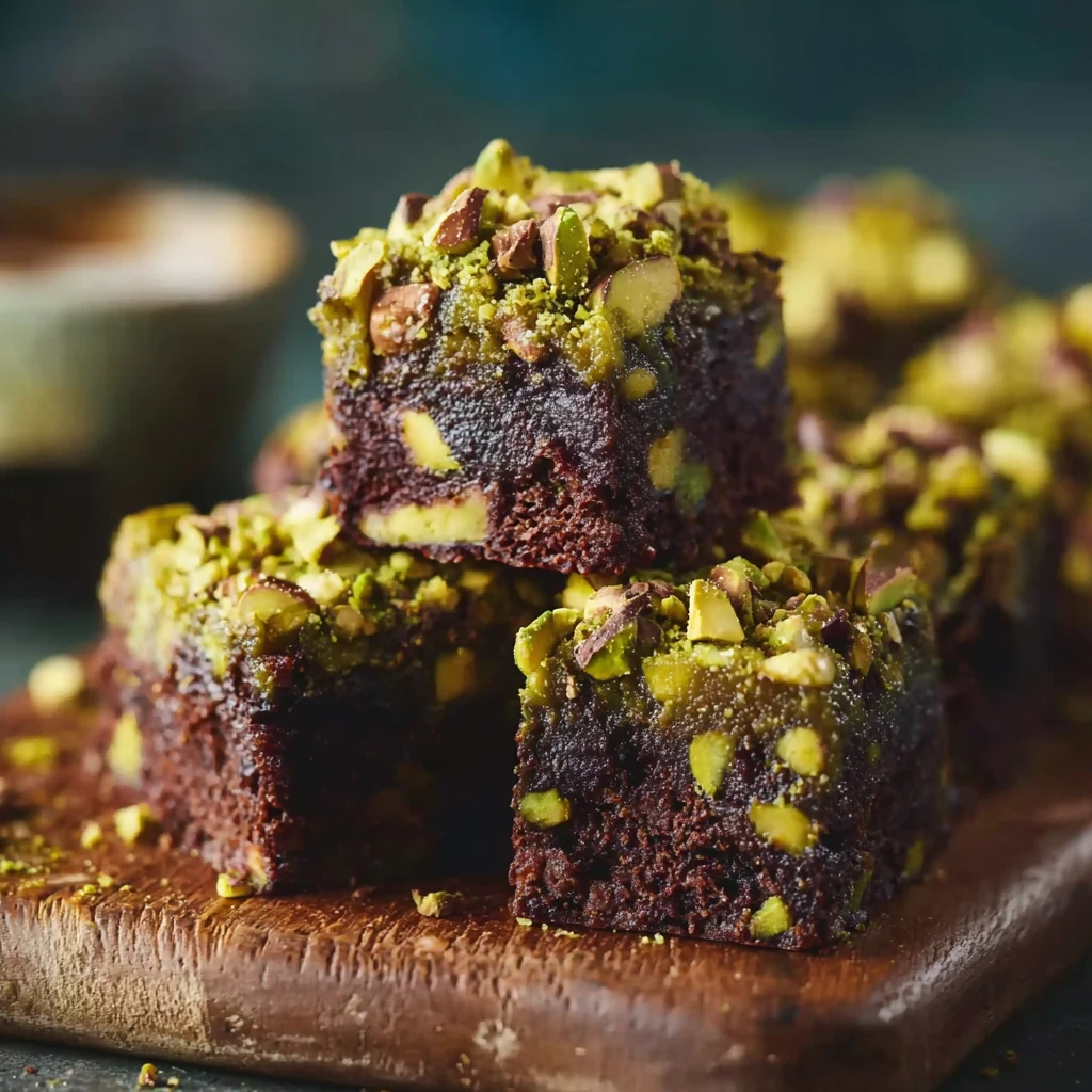 20-Min Prep: Easy Pistachio Ferrero Rocher Brownies