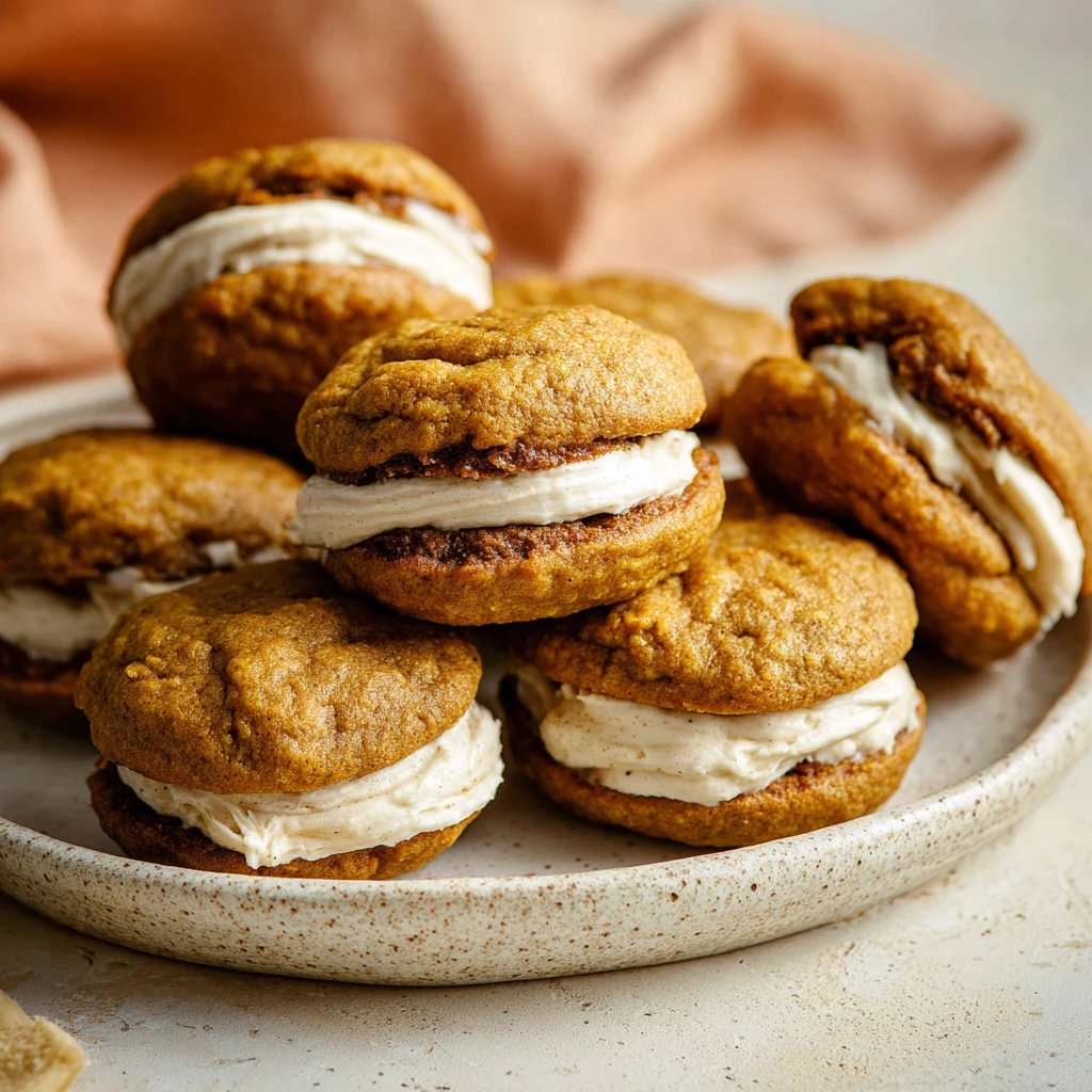 Easy Salted Brown Butter Pumpkin Pies Recipe Quick Pumpkin Oatmeal Cream Pies 30-min Pumpkin Oatmeal Cookies Salted Brown ...