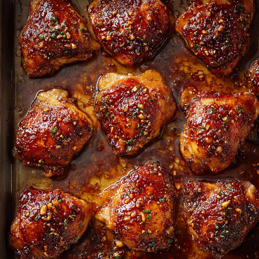 Easy Sheet Pan Maple Glazed Chicken Thighs Recipe Best Maple Glazed Chicken Thighs Sheet Pan Dinner Healthy Maple Soy Glaz...