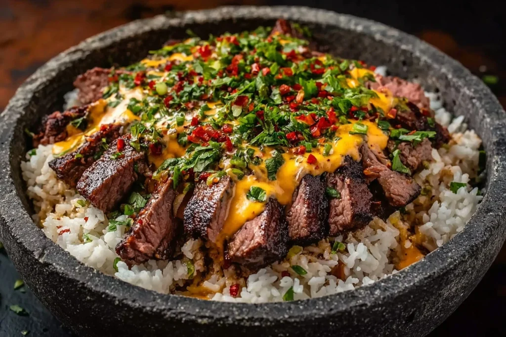 Easy Steak Queso Rice Recipe Quick Comfort Meal Ideas 20 Minute Dinner Recipes Best Steak And Rice Dishes How To Make Ques...