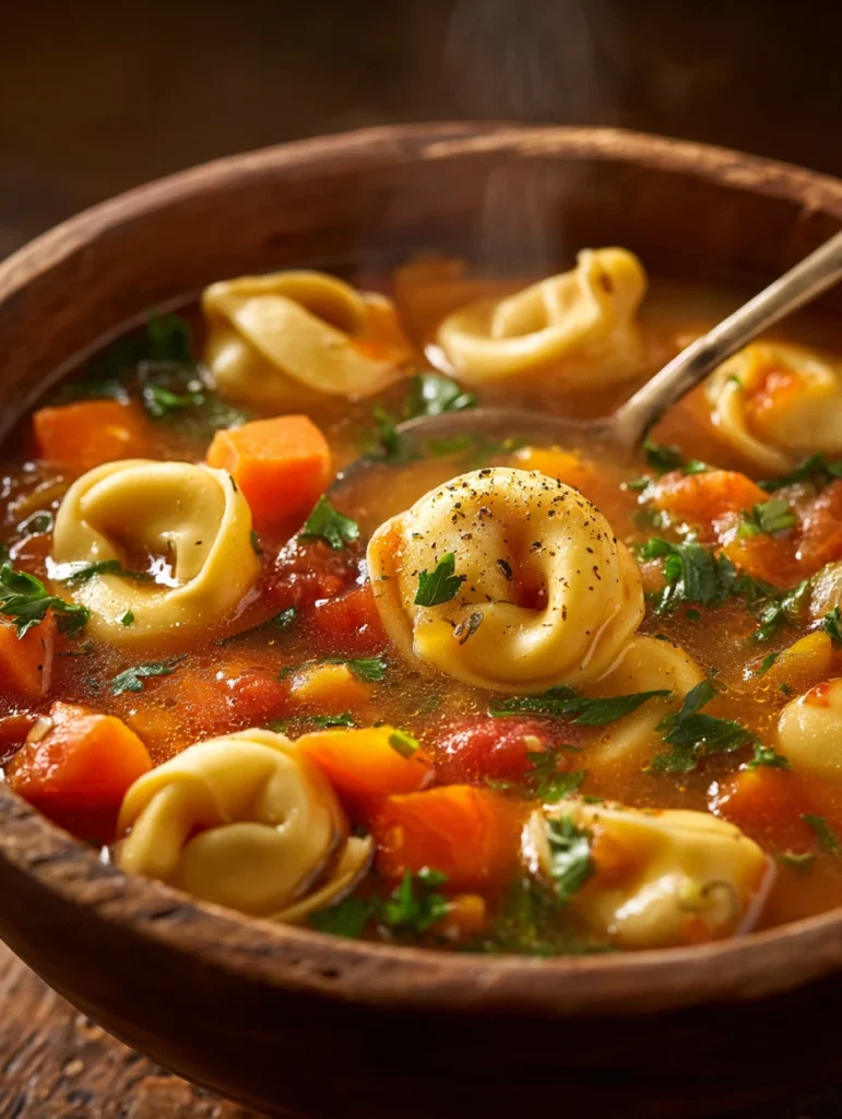 Easy Vegetarian Tortellini Soup Recipe Quick Veggie Tortellini Soup Guide Homemade Vegetable Tortellini Soup Step-by-step ...