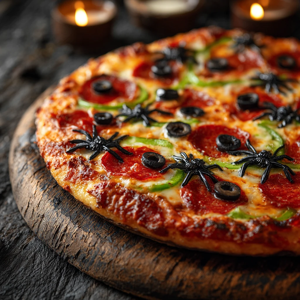 Halloween Themed Pizza Recipes Creepy Halloween Pizza Ideas Spooky Pizza Toppings For Halloween DIY Halloween Pizza Design...