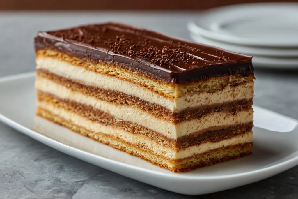 Opera Cake Baking Guide How To Make Opera Cake At Home Best Chocolate For Opera Cake Opera Cake Almond Flour Recipes Step-...