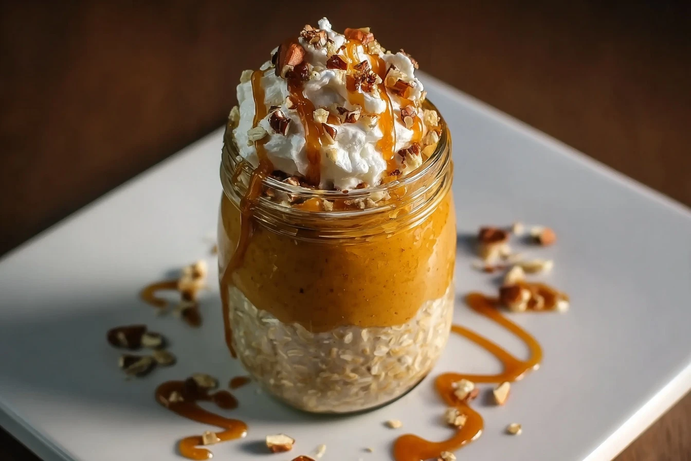 Pumpkin Cheesecake Oats Recipe Overnight Easy Overnight Pumpkin Cheesecake Oats Healthy Pumpkin Cheesecake Oatmeal Guide B...