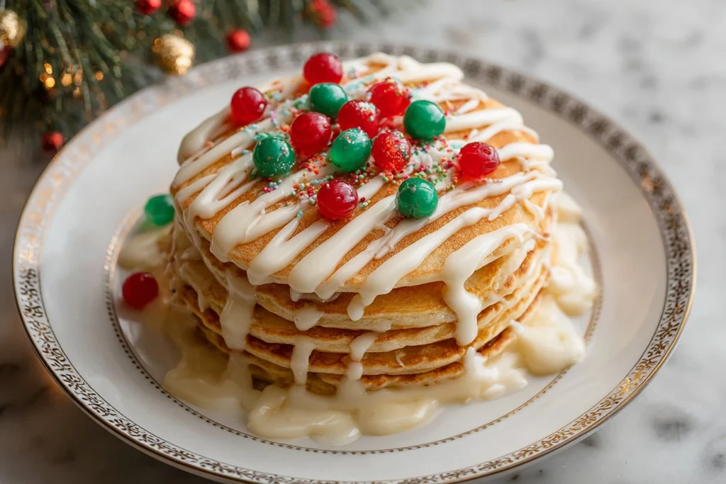 Quick Christmas Morning Pancakes Recipe Easy 20-minute Holiday Pancakes Fast Christmas Breakfast Pancakes Simple Christmas...