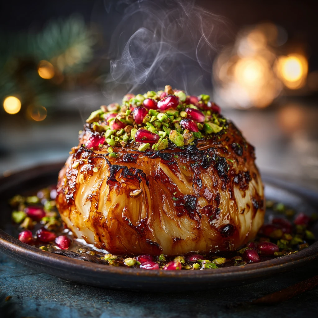 Smoky Maple-glazed Celeriac Recipe Whole Roasted Celeriac With Pistachio Best Vegan Celeriac Dishes Low Carb Roasted Celer...