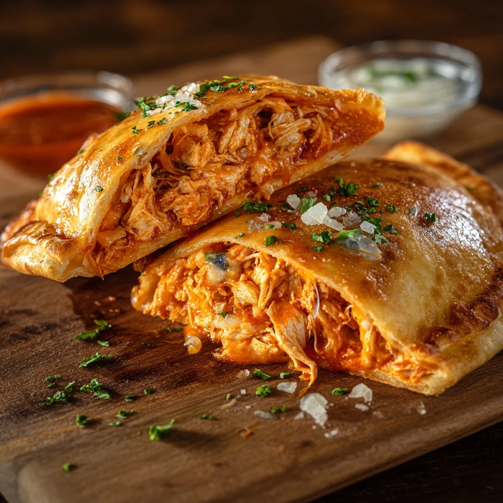 Spicy Buffalo Chicken Calzone Recipe Quick Buffalo Chicken Calzone Cooking 30-minute Spicy Calzone Recipe Easy Buffalo Chi...