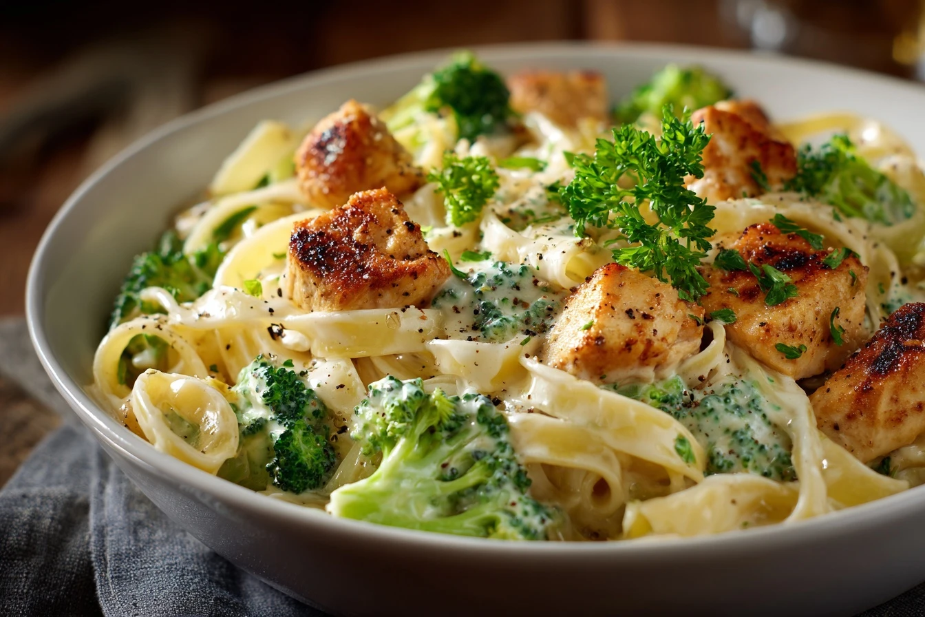 The Ultimate Creamy Chicken Broccoli Alfredo Pasta
