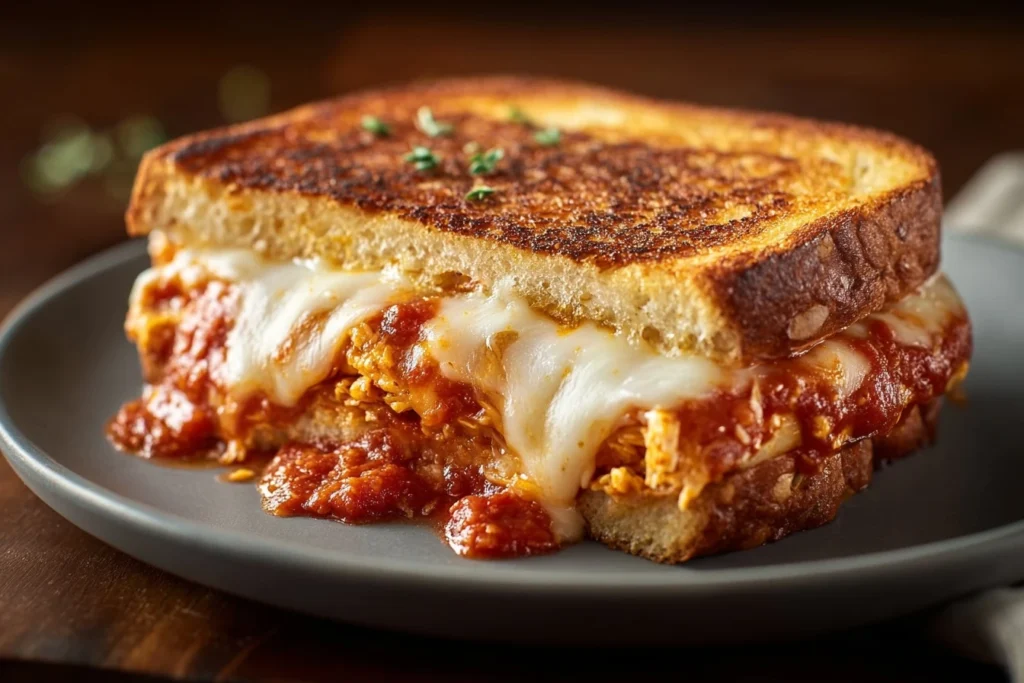 Best Chicken Parmesan Grilled Cheese Recipe Easy Chicken Parm Grilled Cheese Sandwich How To Make Chicken Parmesan Grilled...