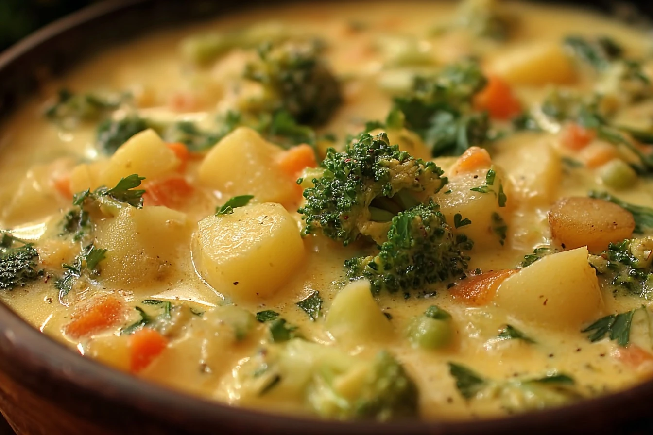 Best Potato Broccoli Cheddar Soup Recipe Creamy Broccoli Cheddar Soup With Potatoes Easy Cheddar Broccoli Potato Soup Reci...