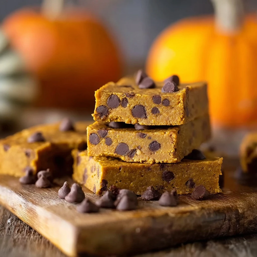 Best Pumpkin Chocolate Chip Protein Bars Gluten-free Pumpkin Protein Bars Vegan Pumpkin Chocolate Chip Bars Homemade Pumpk...