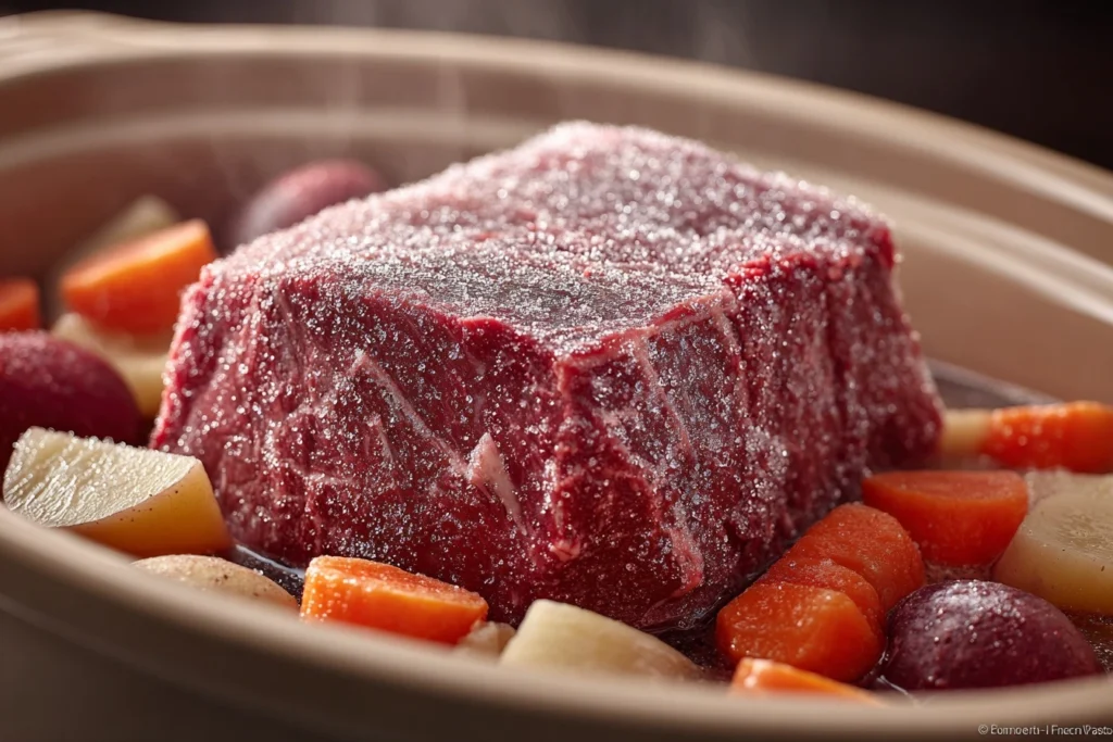 Best Way To Cook Frozen Pot Roast In Crockpot Crockpot Frozen Pot Roast Recipes How Long To Cook Frozen Roast In Slow Cook...