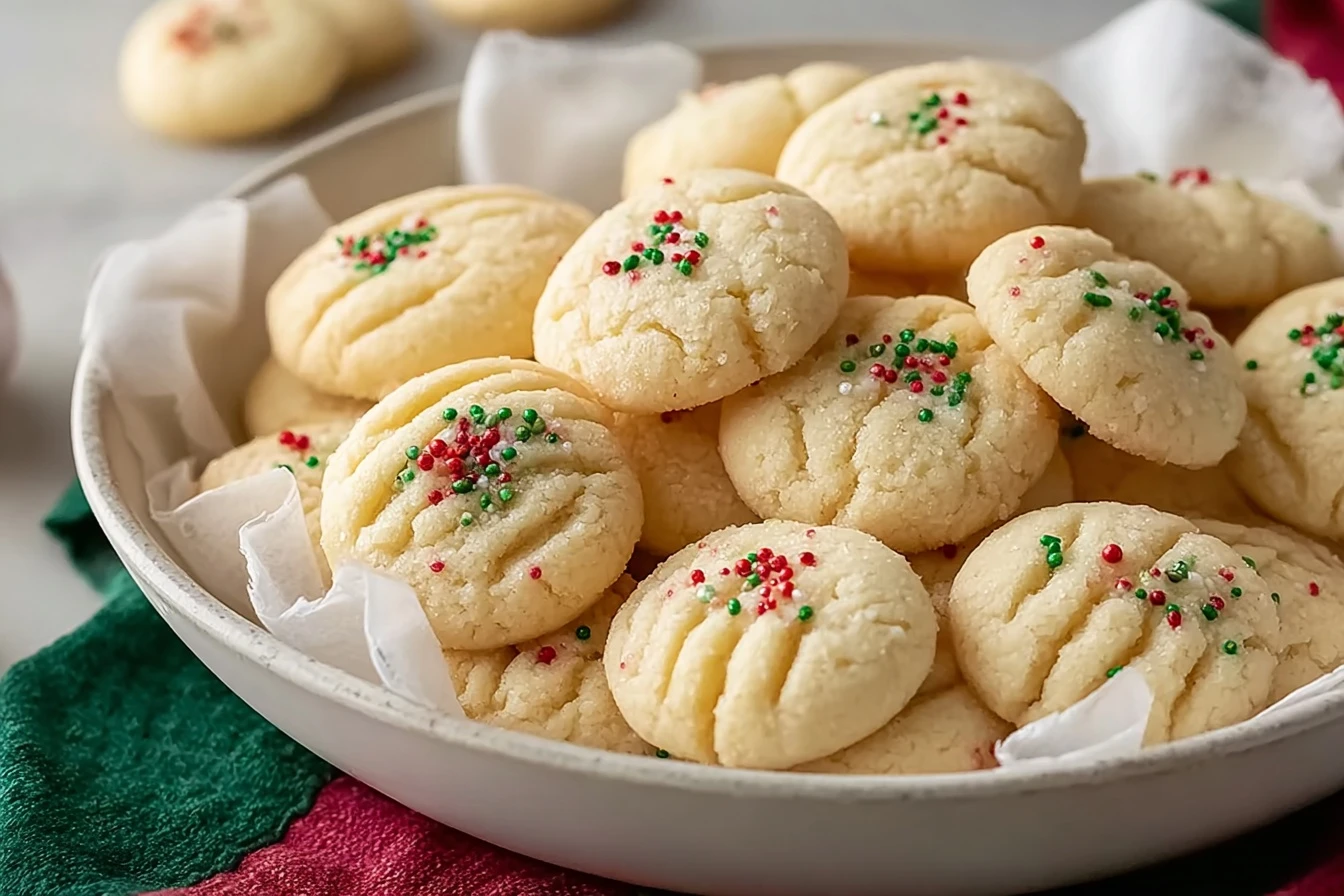 Whipped Shortbread Cookies