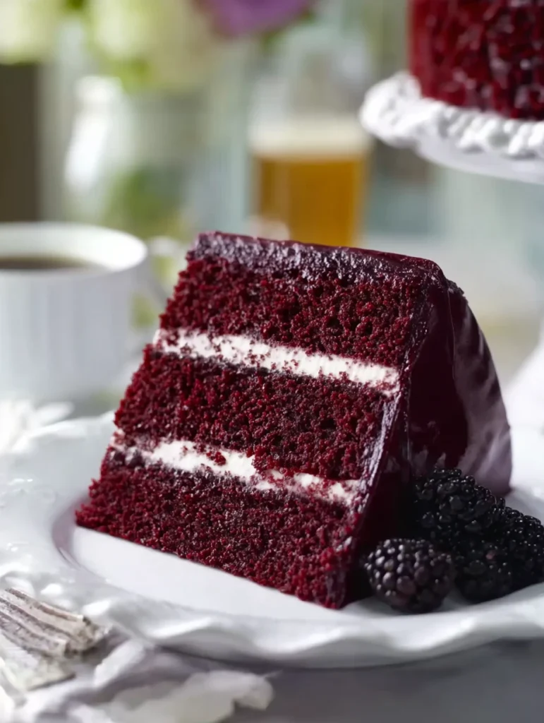 Blackberry Velvet Cake Recipe Homemade Blackberry Velvet Cake Best Blackberry Frosting Recipe How To Make Blackberry Velve...