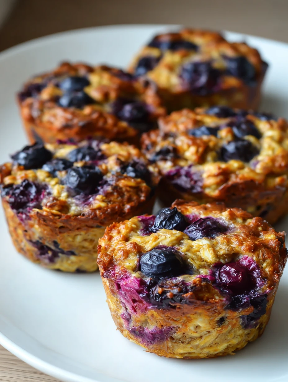 20-Min Irresistible Blueberry Banana Oatmeal Cups