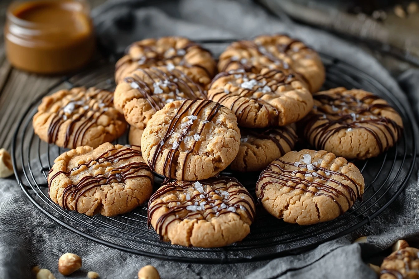 Mini Hazelnut Sea Salt Cookies