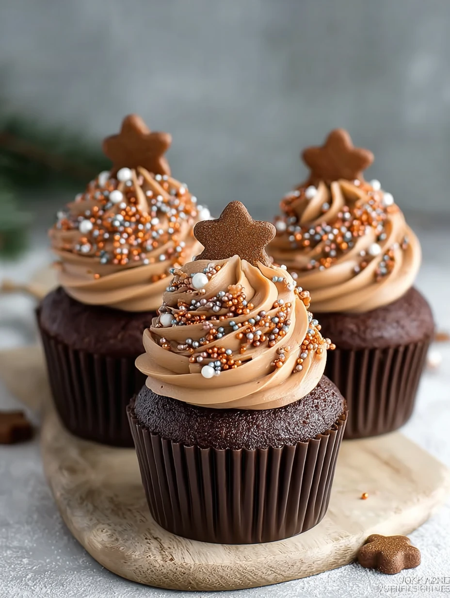 Chocolate Gingerbread Cupcakes Recipe Easy Chocolate Gingerbread Cupcakes Vegan Chocolate Gingerbread Cupcakes Gluten-free...