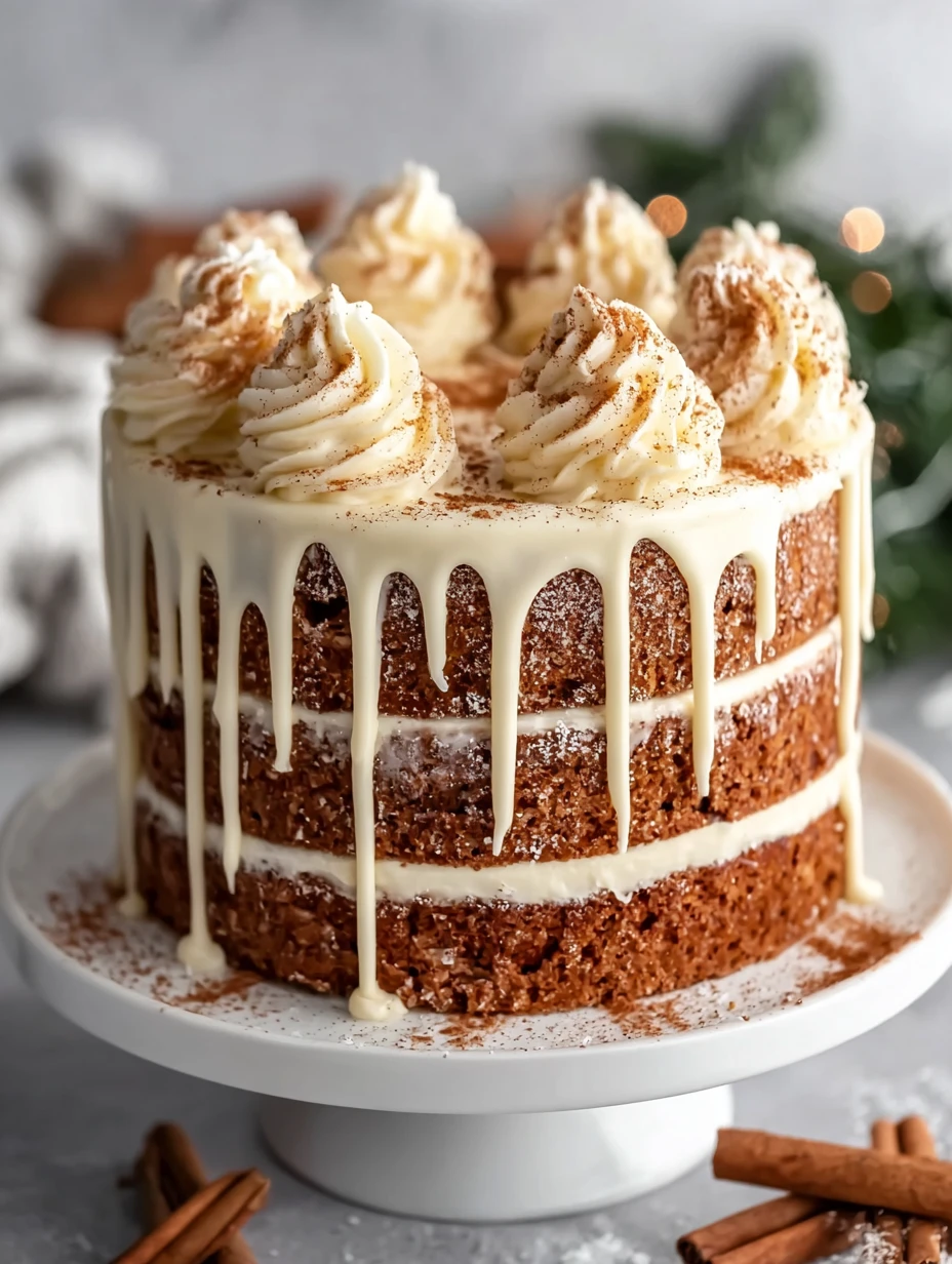 Christmas Spice Cake Recipe Best Eggnog Buttercream Frosting Easy Christmas Spice Cake Ideas Homemade Eggnog Buttercream R...