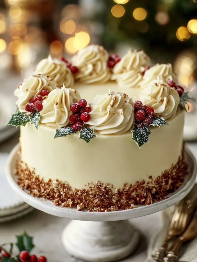 Christmas Spice Cake Recipe With Eggnog Eggnog Buttercream Bliss Cake Ideas Holiday Spice Cake With Eggnog Frosting Gourme...