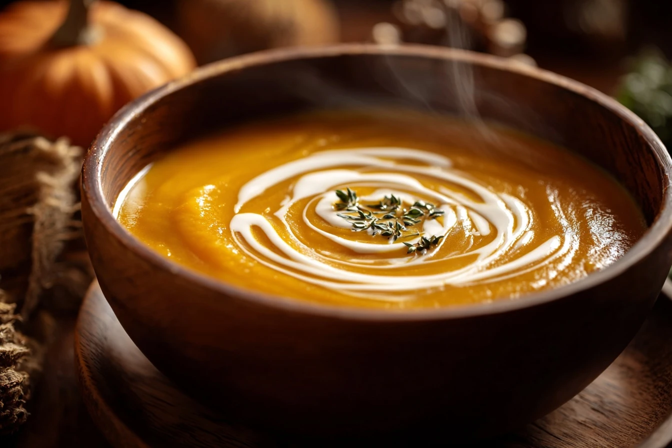 Quick & Easy: Creamy Honey Roasted Acorn Squash Soup