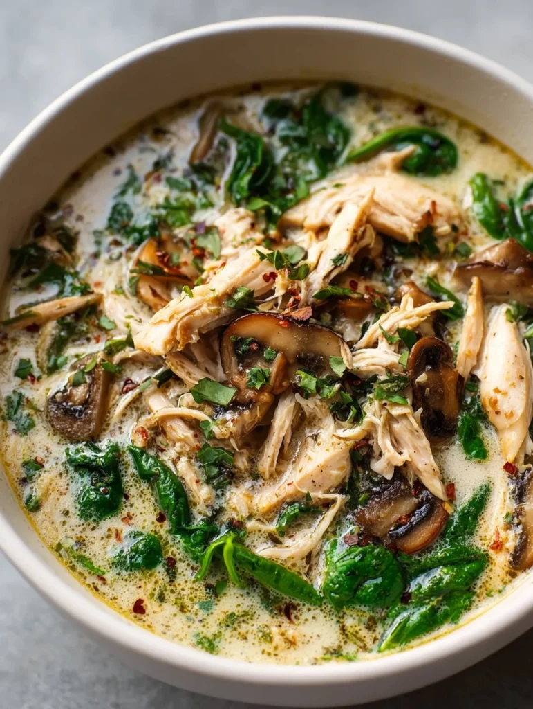 Creamy Rotisserie Chicken Mushroom Soup Recipe Best Chicken Mushroom Soup For Winter Slow Cooker Chicken Mushroom Soup Bli...