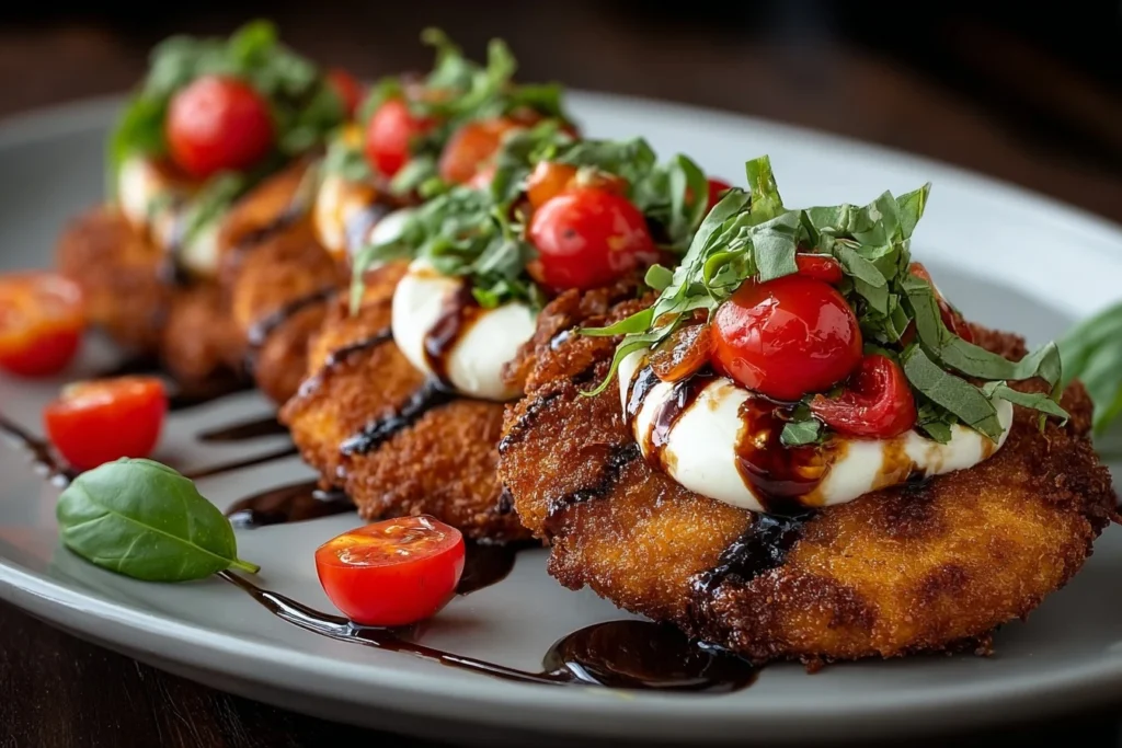 Crispy Chicken Caprese Recipe Best Crispy Chicken Caprese How To Make Crispy Chicken Caprese Gluten Free Crispy Chicken Ca...