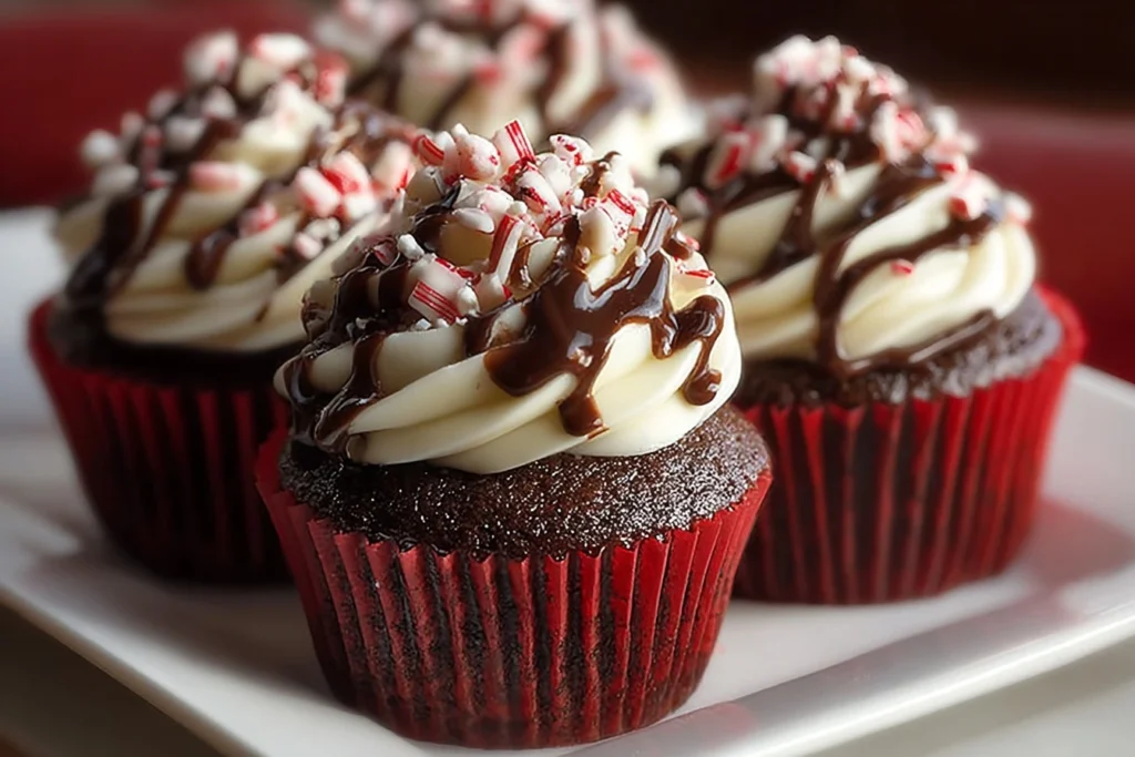 Decadent Peppermint Mocha Cupcakes Recipe Homemade Peppermint Mocha Cupcakes Best Peppermint Mocha Cupcake Mix Where To Bu...