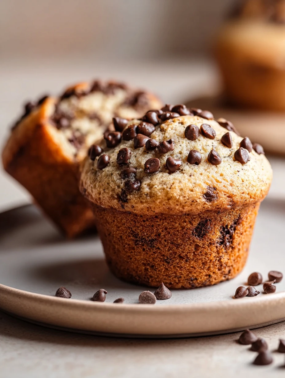 Easy Banana Chocolate Chip Muffin Recipe Best Banana Chocolate Chip Muffins Moist Banana Chocolate Chip Muffins Healthy Ba...