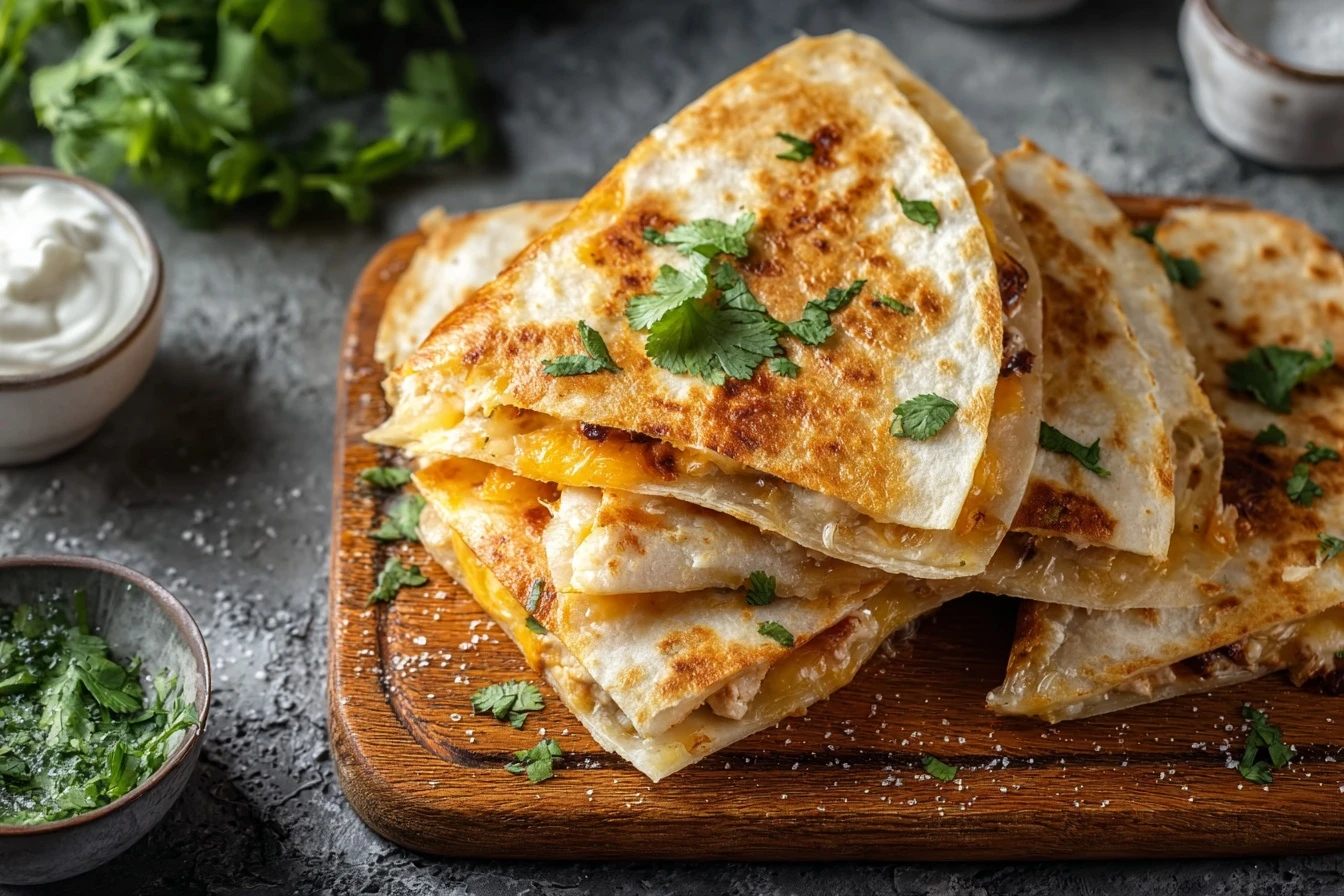 Easy Chicken Ranch Quesadillas Recipe Homemade Chicken Ranch Quesadillas Best Cheese For Chicken Ranch Quesadillas How To ...