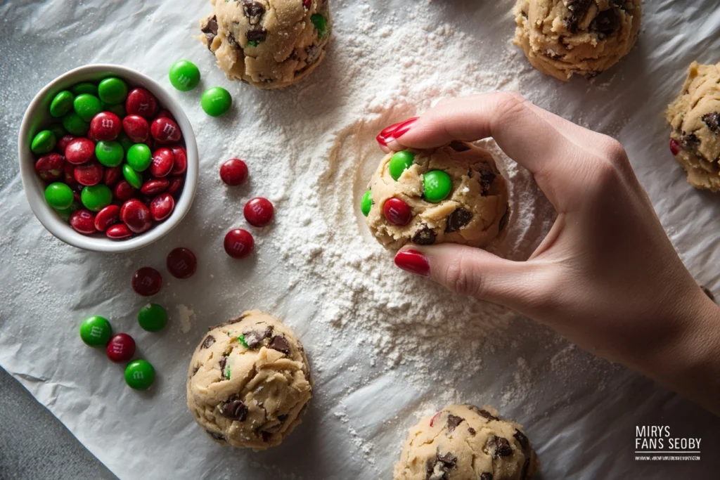 Easy Christmas M&M Chocolate Chip Cookies Recipe Soft And Chewy M&M Cookies For Christmas Best Christmas Cookies With M&Ms...